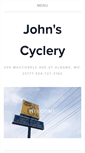 Mobile Screenshot of johnscyclery.com
